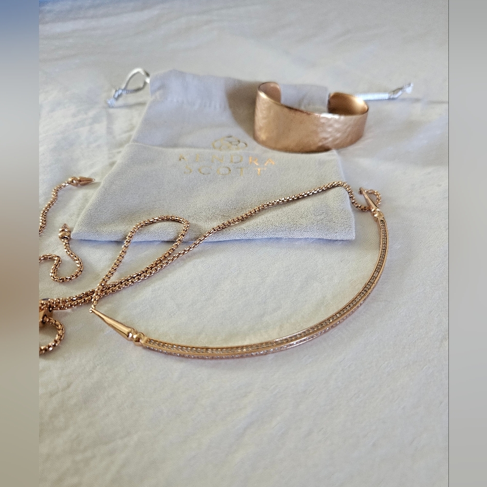 Kendra Scott Copper Cuff and Shoker Necklace - Picture 2 of 13
